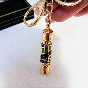 KEYCHAIN Gold Pendent Mid Century Modern 4" or Pendent STUNNING